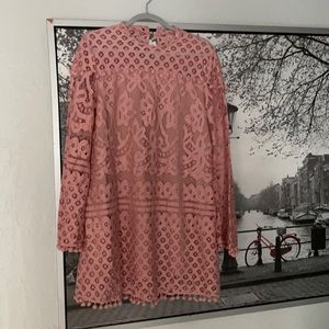 Baby doll long sleeve dress